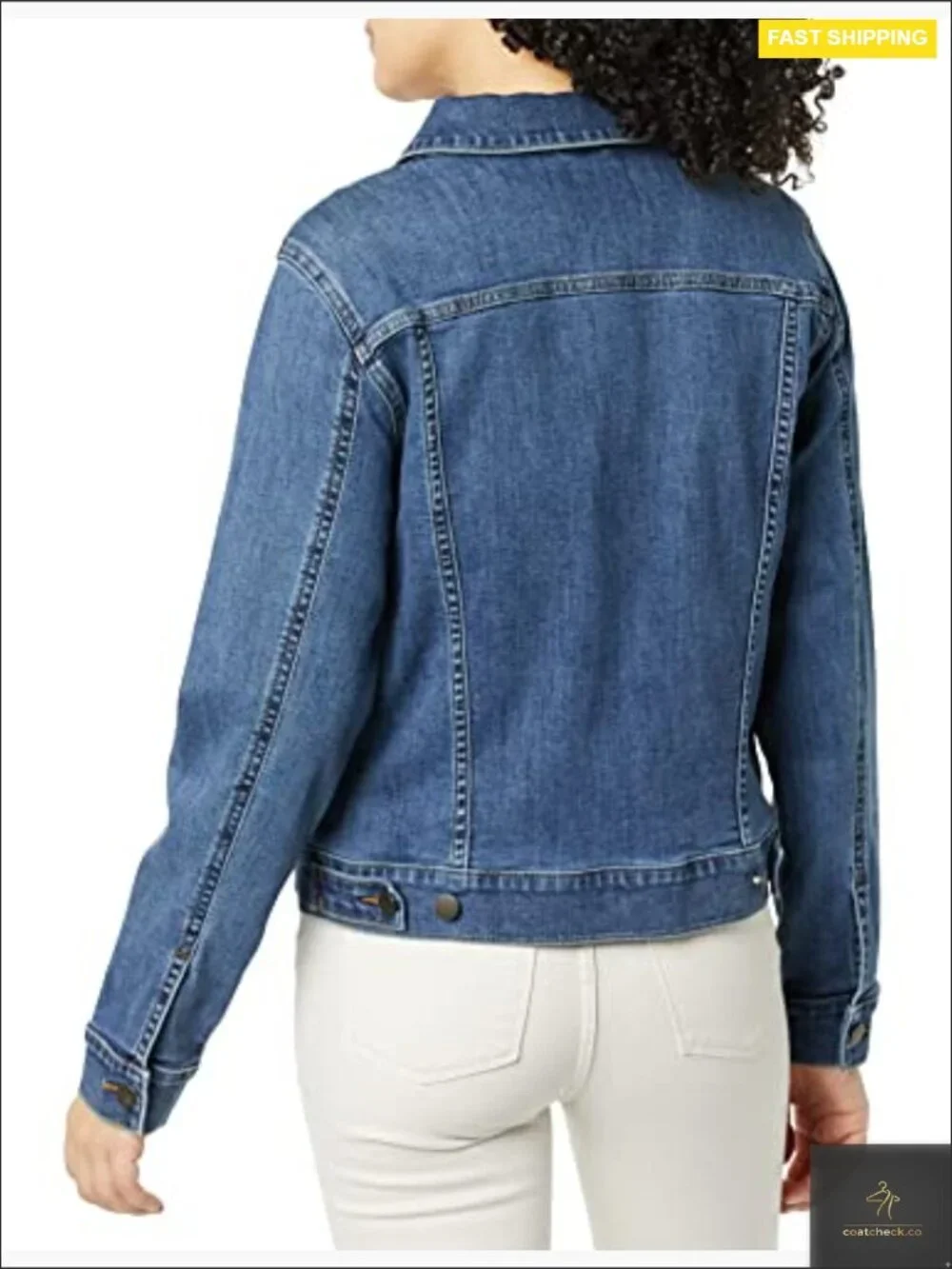 Classic Denim Jacket Regular Fit High Stretch Y2K Chic Layering Piece